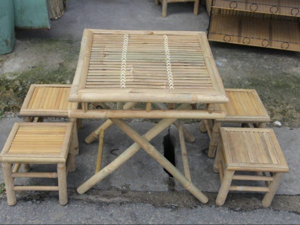 Bộ Bàn Ghế Tre - Ảnh 2